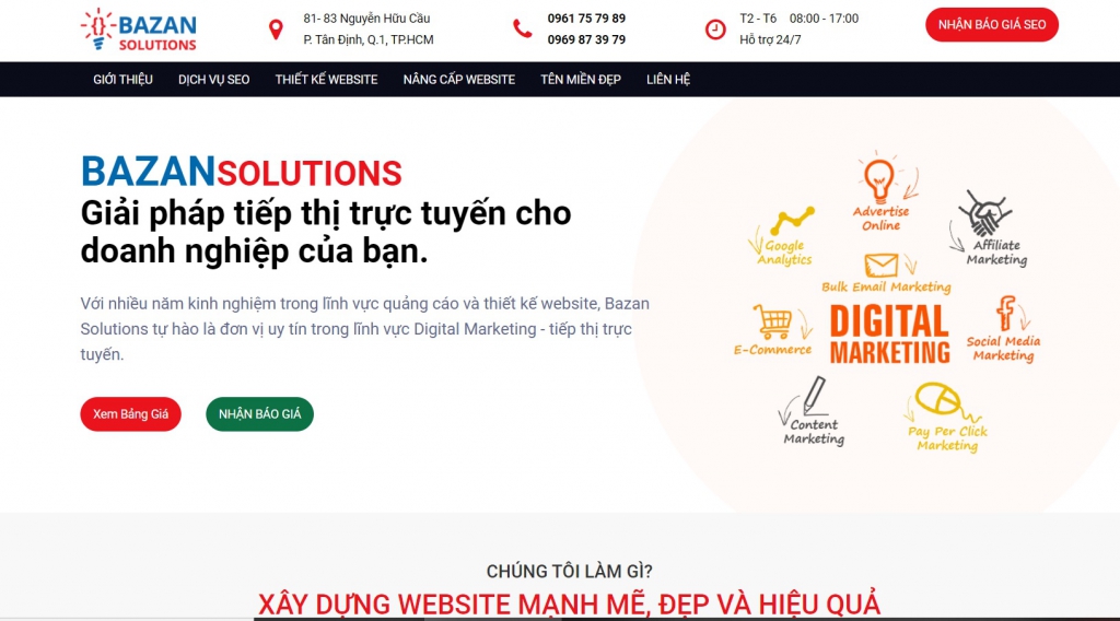 Thiết kế website , dịch vụ quản trị website nâng cấp website